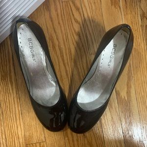 Elegant Glossy low heel BCBGirls dress shoes